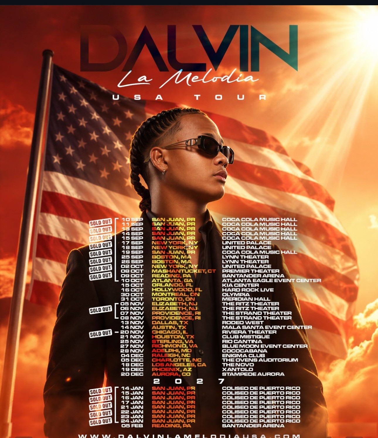 Dalvin La Melodía anuncia su USA Tour